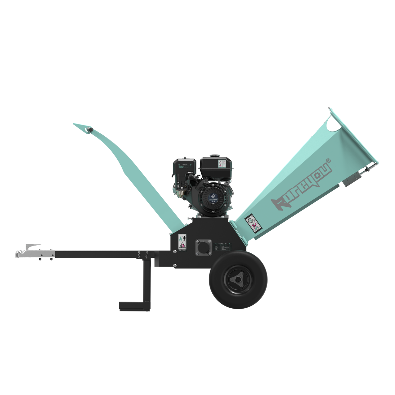 ウッドチッパー Kareyouエンジン粉砕機 木材最大130mm粉砕能力 COY310TB 「個人様・西濃運輸営業所止め」