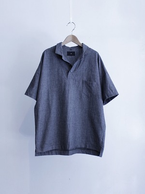 Garage.U.W DUNGAREE PULLOVER SHIRT BLACK