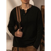 ヘンリーネック ロングスリーブTシャツ af0056