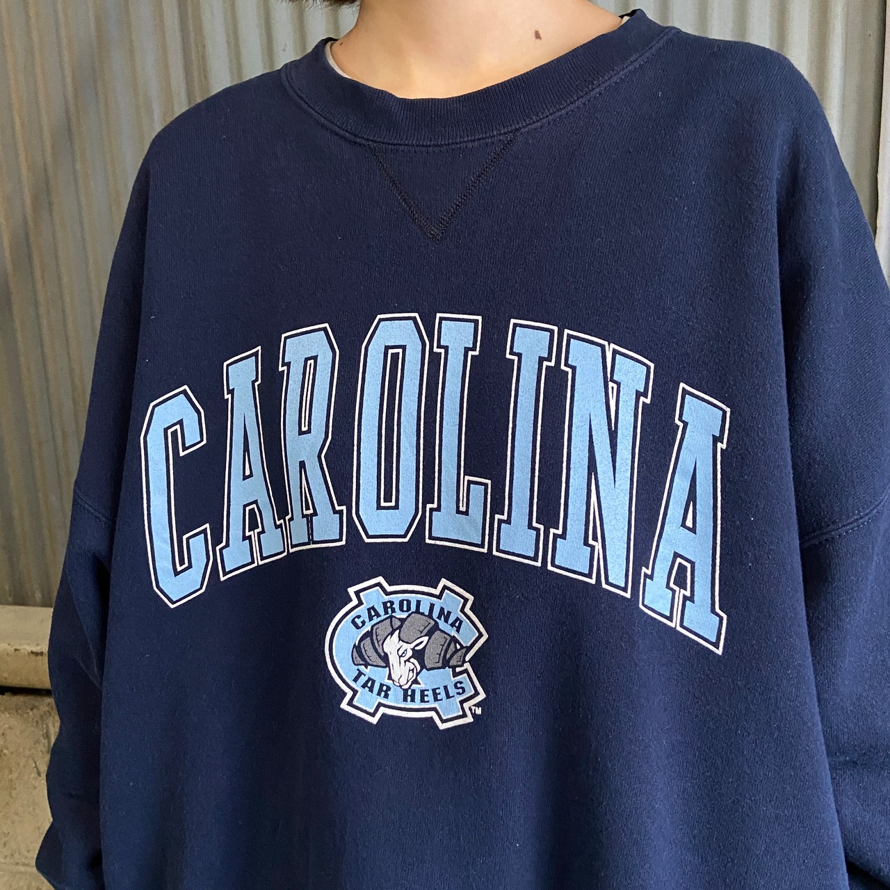 ビッグサイズ USA製 90年代 CAROLINA カレッジロゴ スウェット メンズ 