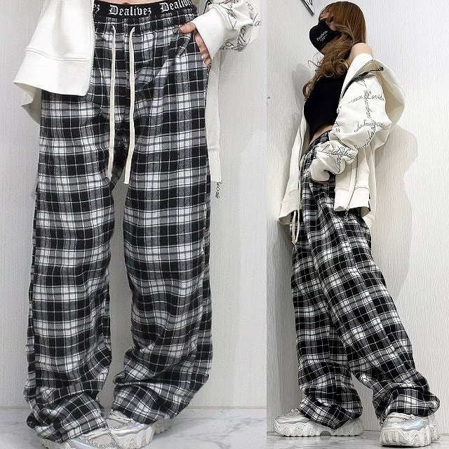 チェック柄 BOYS Wide ワイドパンツ | @YUG ～ project by yugstyle