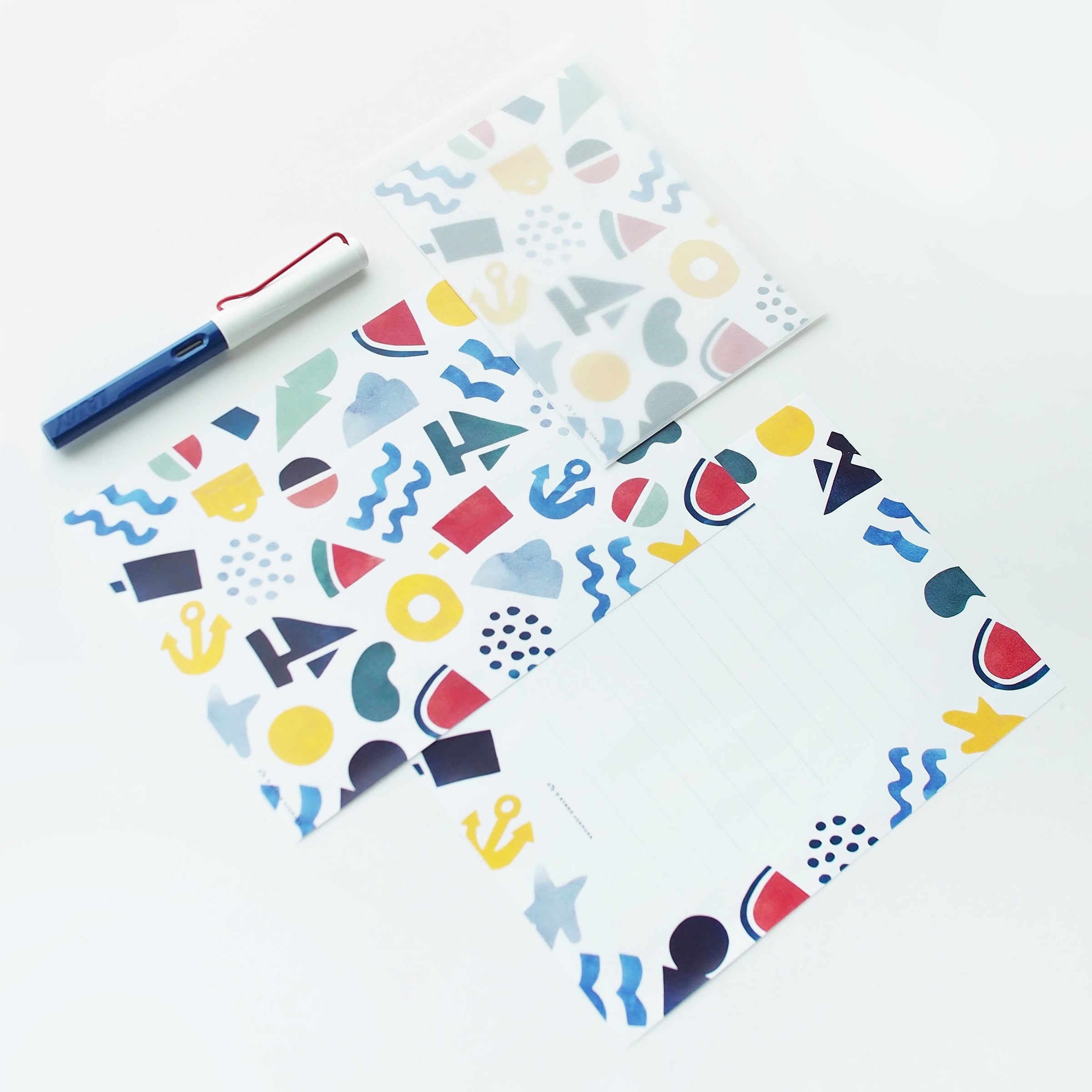 LL便箋レターセット｜夏をつくるパーツ | ASANEL