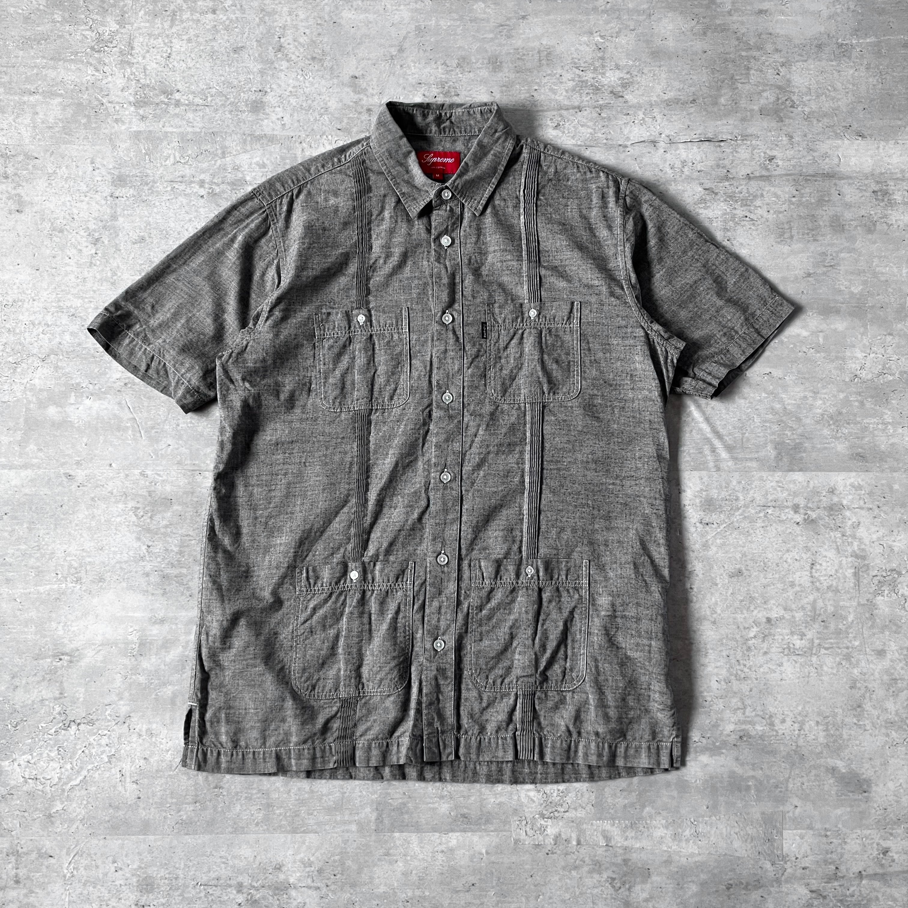 Supreme Leather work shirt M レザー シャツ-