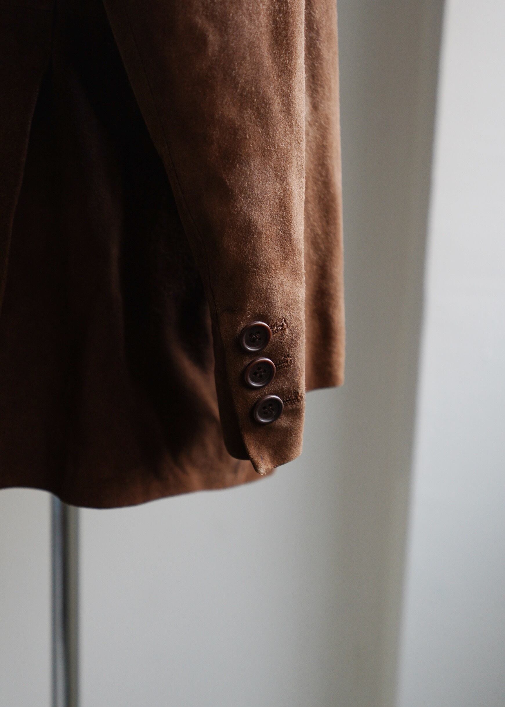 90's HELMUT LANG suede leather 3 button tailored jacket | CETTEN