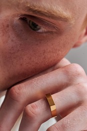 【Open adjust signet ring】/ GOLD