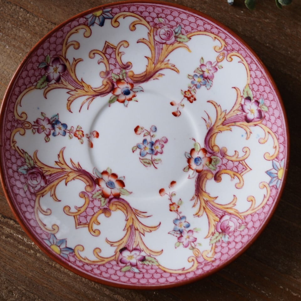 フランスアンティーク サルグミンヌ ミントン ピンク148 カップ