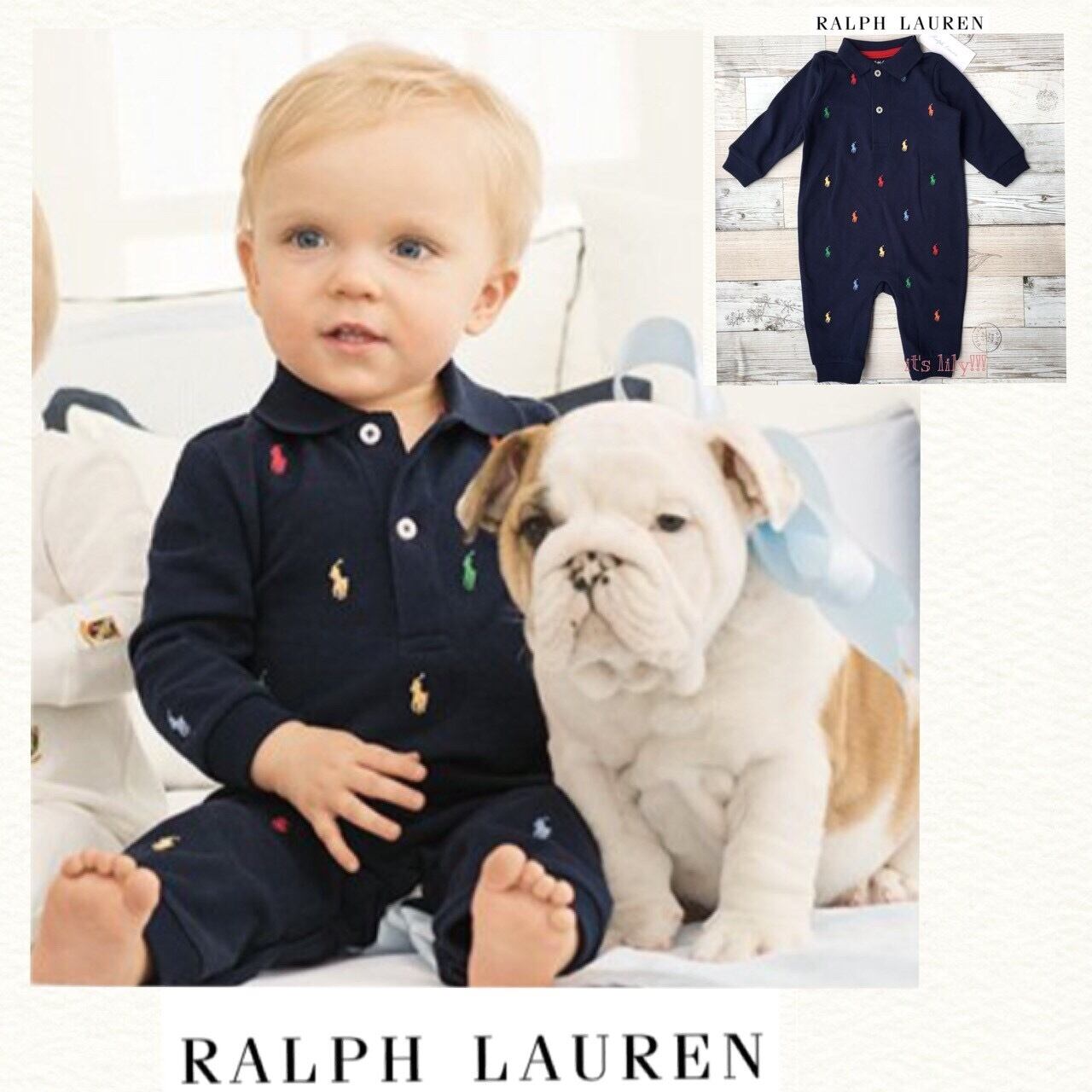 値下げ中  ラルフローレン 6M  新生児～１歳 ラルフローレン ベビードレス6m