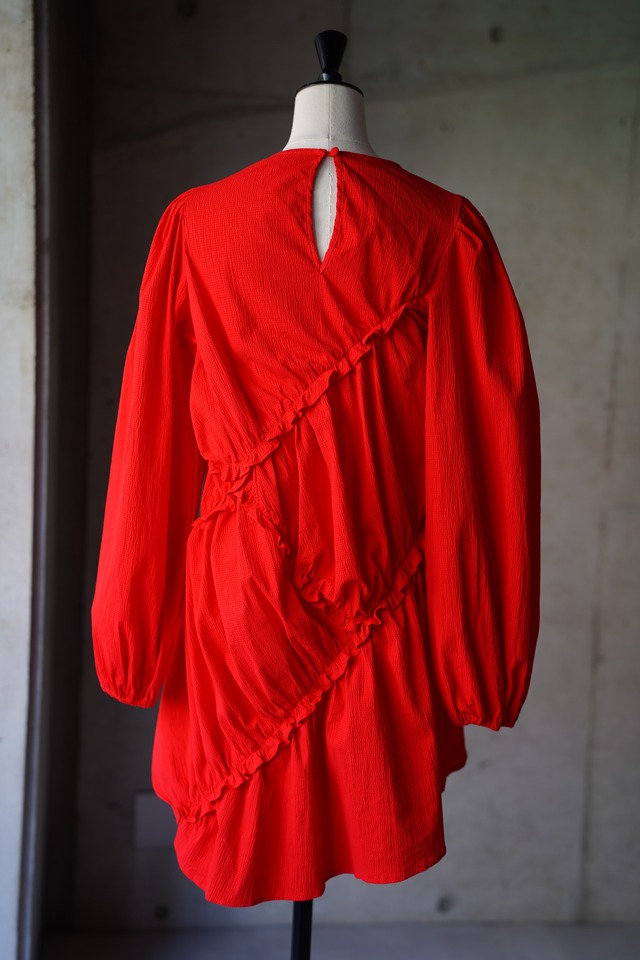 CARO ASYMMETRIC MINI DRESS