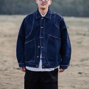 Front button denim jacket 0179