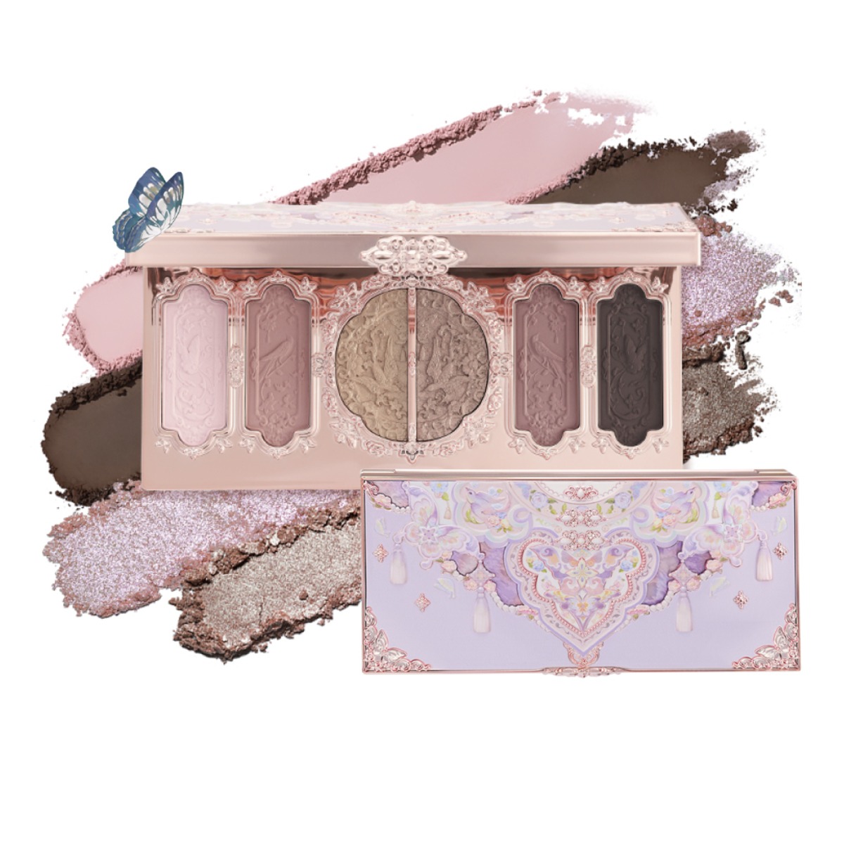 FlowerKnows(フラワーノーズ) 胡蝶雲肩6色アイシャドウパレット  