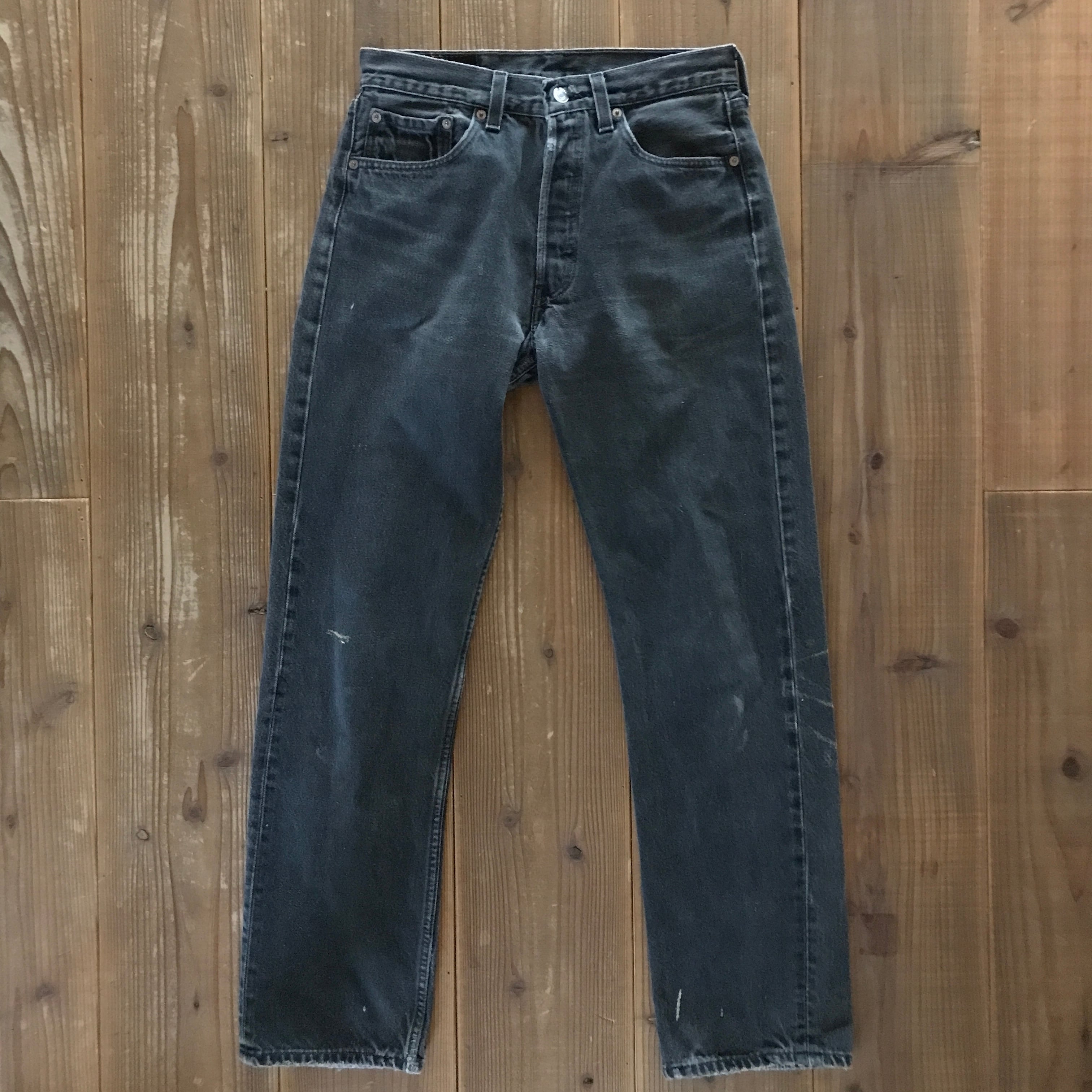 90's Levi's 501 ブラック デニムパンツ 表記(31×32) made in USA