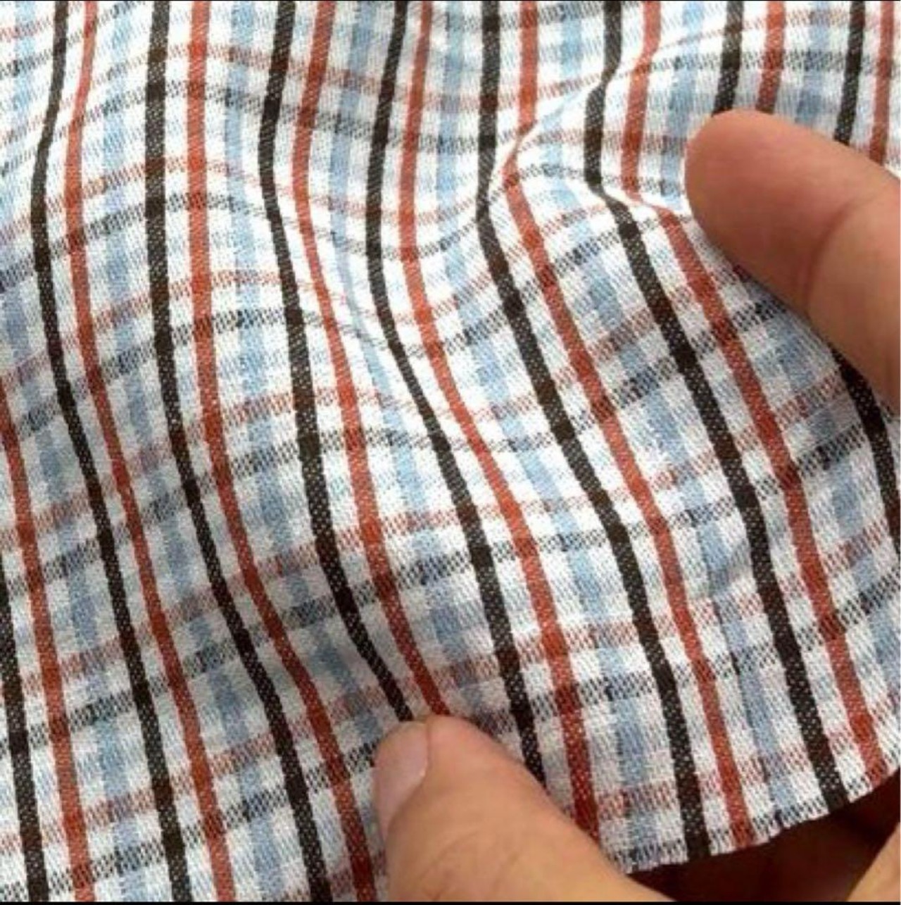 ★NY165◆4.4m◆綿ポリエステル混銀糸入りチェック生地◆