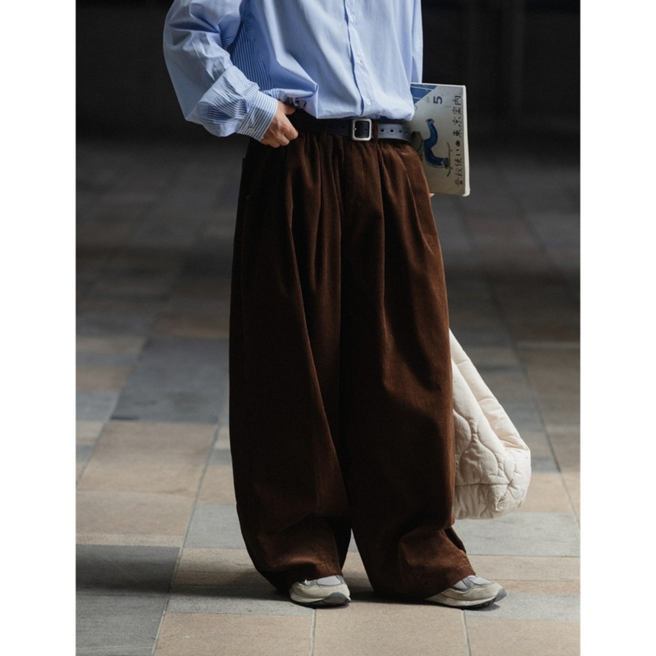 ブラウンコーヒーカラーコーデュロイパンツ　985