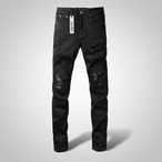 BLACK ARMOR ZIP DENIM