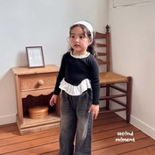 韓国子供服 / 26Autumn / 〖取寄〗second moment / ジュピターリボンTシャツ / キッズ服 / 女子服 *XS~JL*