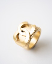 〈CHANEL〉CC mark ring 2001SS