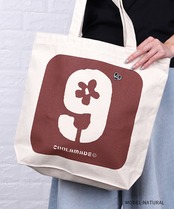 【直営限定ITEM】COOLA 9 フラワープリントトートバッグ (NATURAL)　CQ-48548H