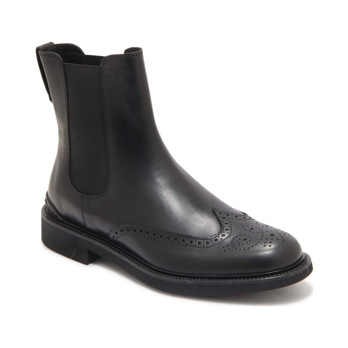 TOD'S トッズ メンズ サイドゴアブーツ レザー ブラック