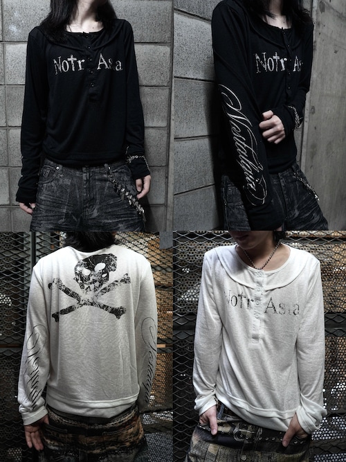 【PLANET STUDIO】Skull Layer Long Sleeve T-shirt 【PLANET STUDIO】Skull Layer Long Sleeve T-shirt