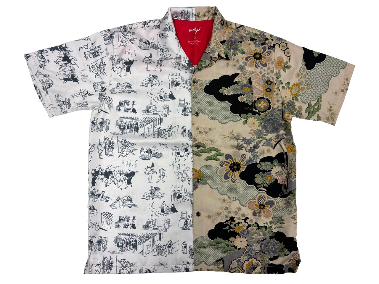 着物スタイルシャツ Lサイズ 702002A4 KIMONO 送料無料