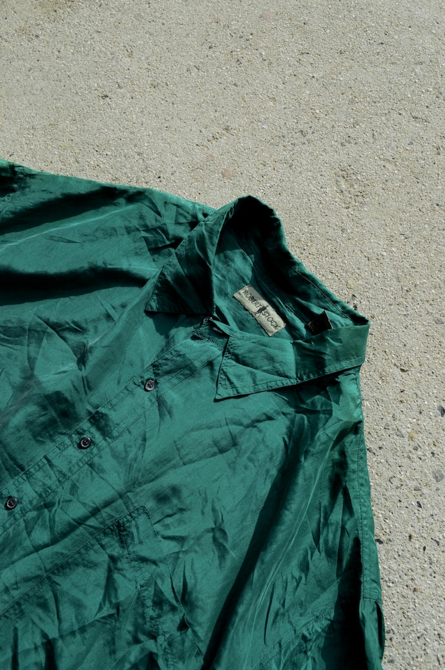 ROBERT STOCK 90's From USA Fade Silk Big Fit Shirt Designers by CHAPS ロバートストック 90s シルクシャツ