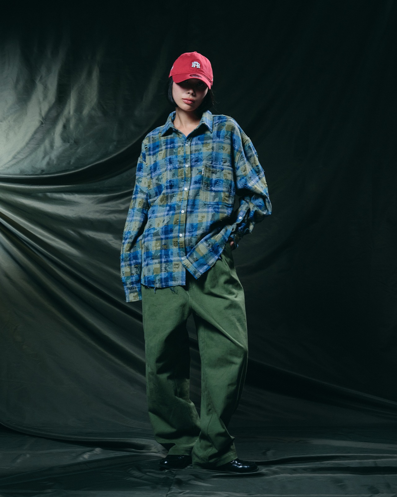 【#Re:room】HEAVY CHINO TWO TUCK  WIDE PANTS［REP305］