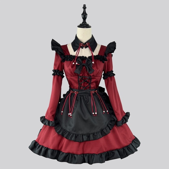 メイド服 中華ドレス 小悪魔風 ガーリー かわいい ゴシック｜天使と悪魔