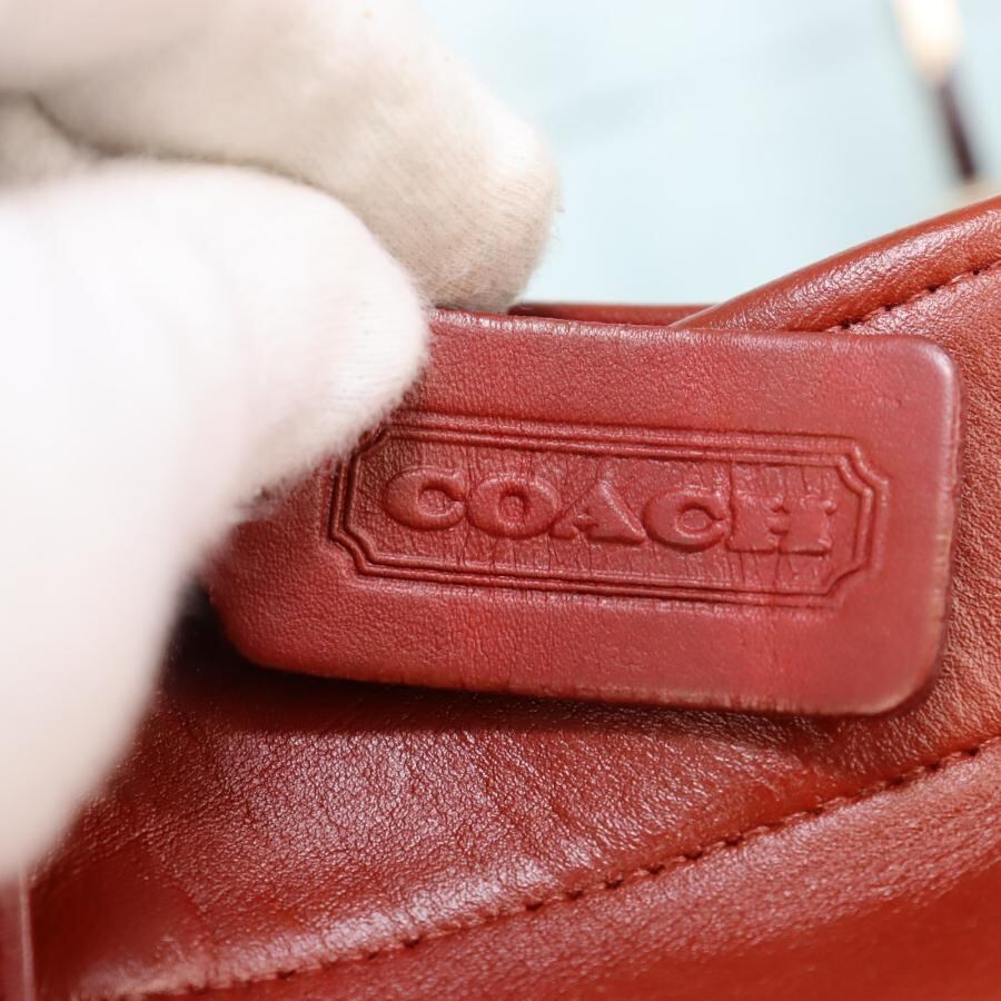 OLD COACH オールドコーチ ショルダーバケツバッグ 赤 本革 極上品