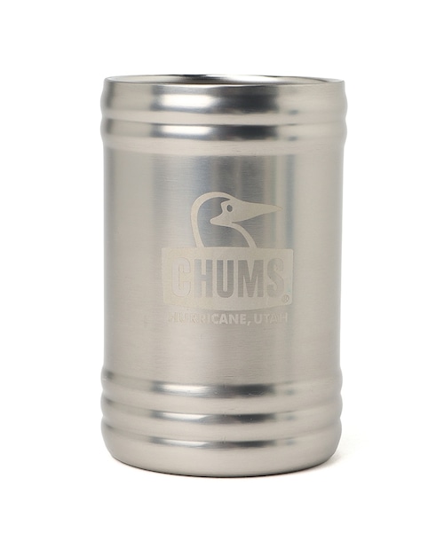 CHUMS チャムス Booby Straw Cup Holder ブービーストローカップホルダー CH62-2252 タンブラーカバー ストロー付き Camper Wave Tumbler対応 Silver