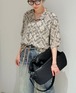 感謝祭アイテム50%オフ！オリエンタル柄シャツ