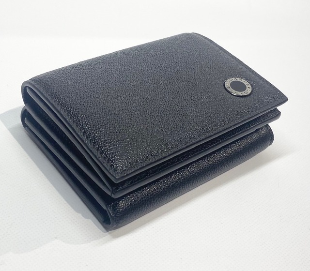 BVLGARI ブルガリ 三つ折り財布 レディース メンズ 291681 CALF/BLK