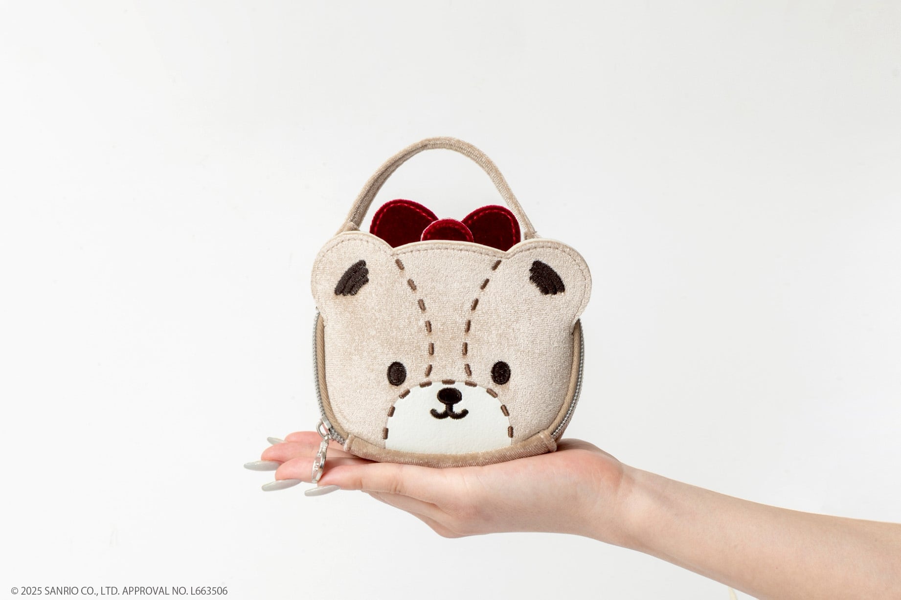 HELLO KITTY × BRILMY MINI ZUBORA COSME POUCH-VELOUR ver. | BRILMY