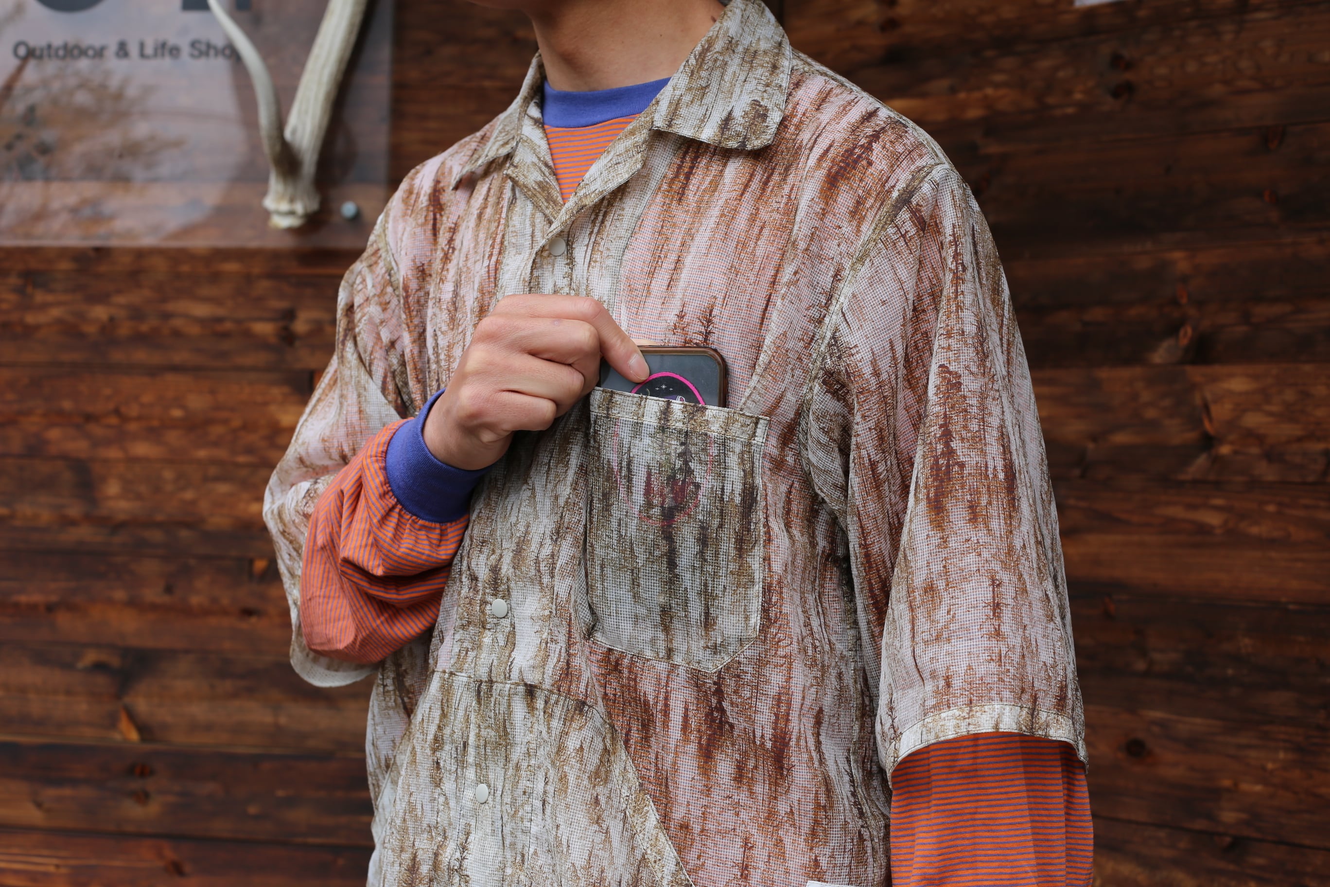 ¥24200 Half Sleeve Mesh Shirt 現行デザイン NYLON MESH HALF SLEEVE SHIRT | 01. Outdoor & Life Shop