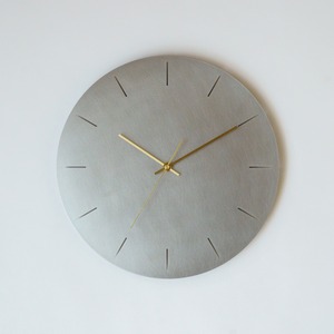 minimal wall clock 300 _ line / stainless　壁掛け時計 300 線 / ステンレス