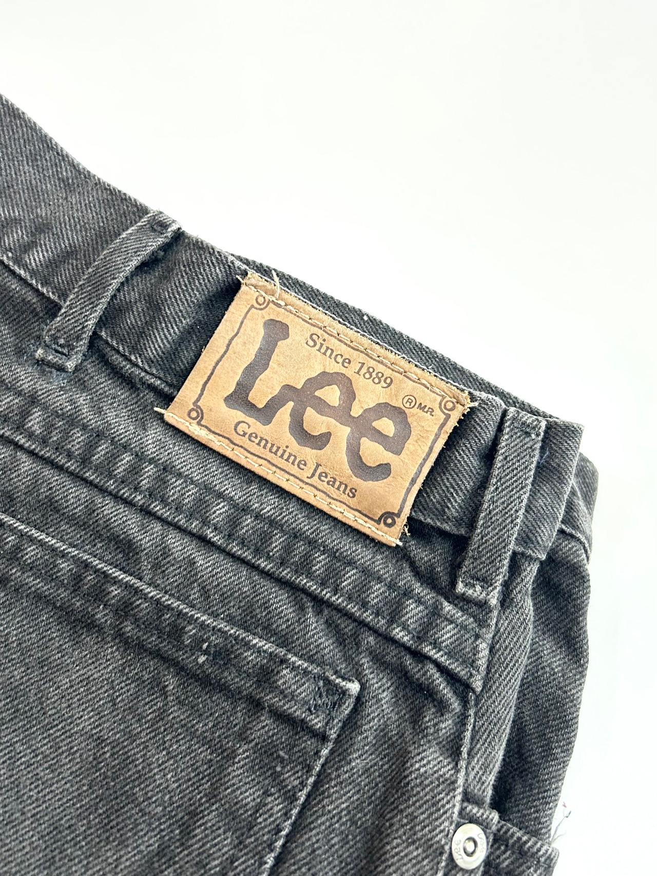90s Lee 200 "BLACK" DENIM PANTS MADE IN USA Size W38L32→W38L31.5