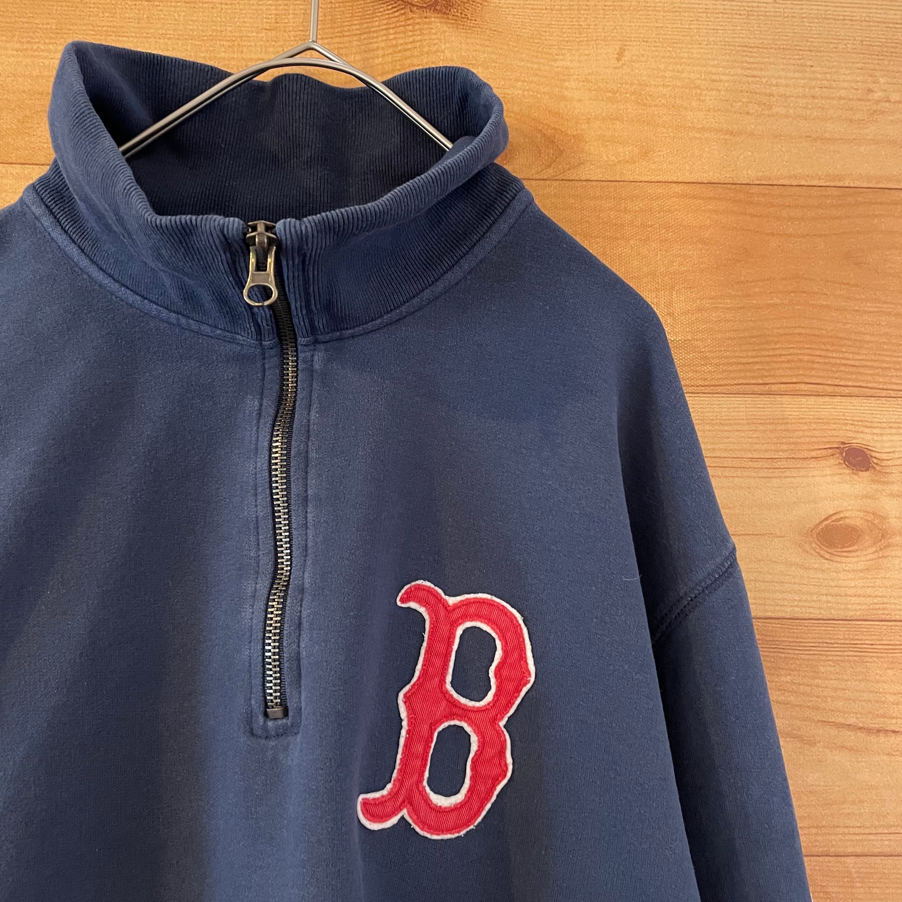 47BRAND】MLB レッドソックス REDSOX ハーフジップ スウェット プル ...