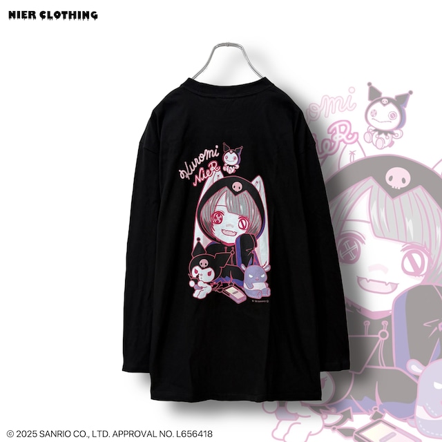 コットンロングスリーブカットソー【クロミ×擬人化NIERちゃん】