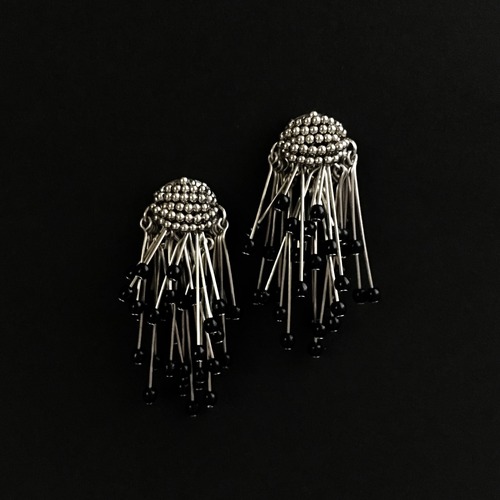 E-35 pierce/earring(black)