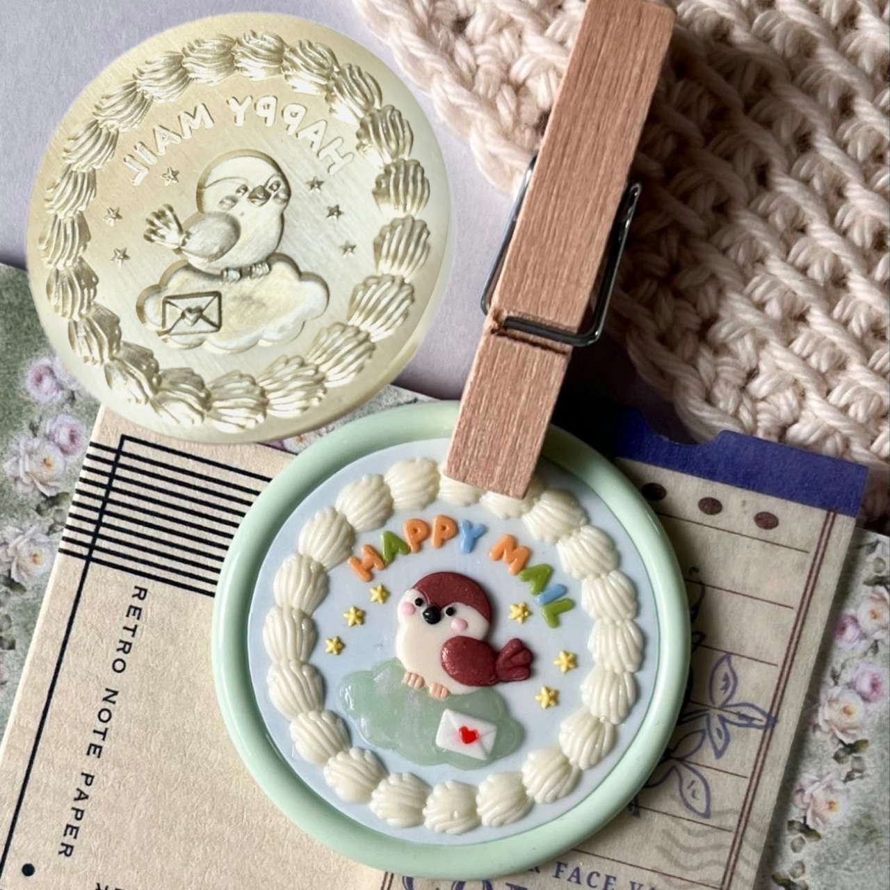 3Dスタンプヘッド｜HAPPY MAIL 30mm - 4