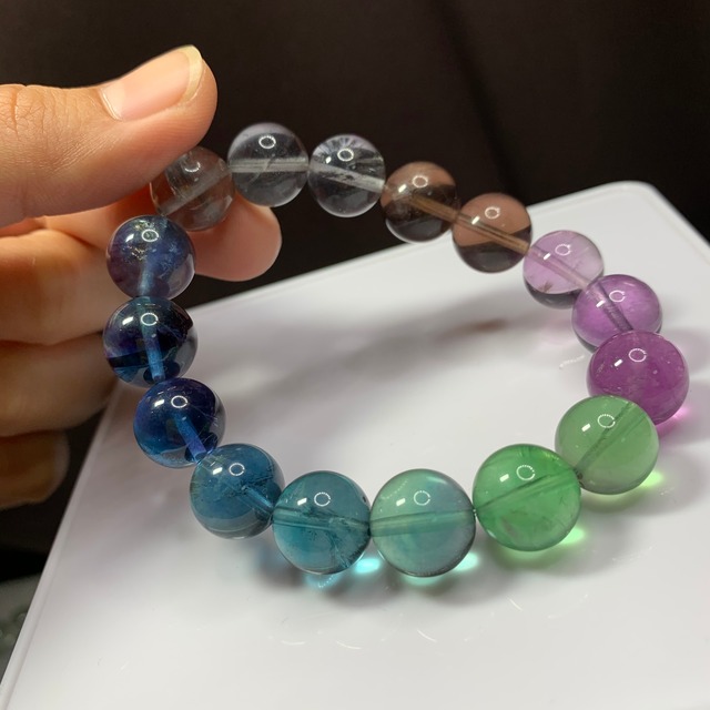 f05極上✩グラデーションフローライトブレスレット