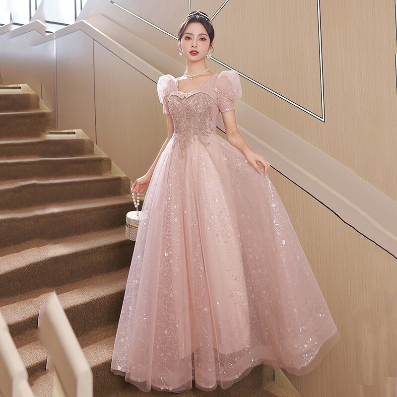 ナイトドレス 姫様 誕生日パーティー ゴージャス 高品質 披露宴 演奏会 発表会 XH2-YLW020602