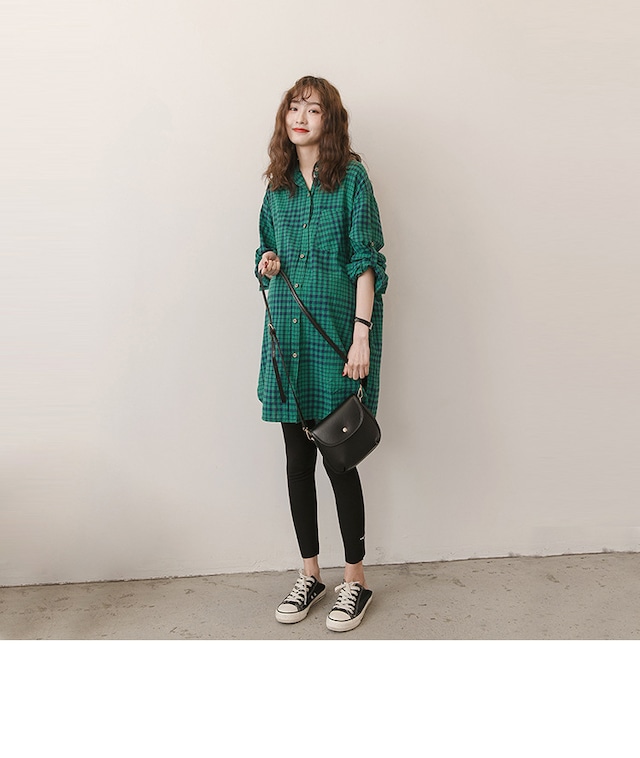 マタニティ ワンピース チェック シャツワンピース 授乳しやすい マタニティーワンピース専門店 Ninpuku