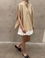 【新作５％OFF・3日間】Balloon No-sleeve Shirts_3colors