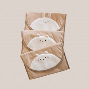 【完売】【送料無料】つみきのどこでもマルチケース(雪どうぶつ キャラメルベージュ)