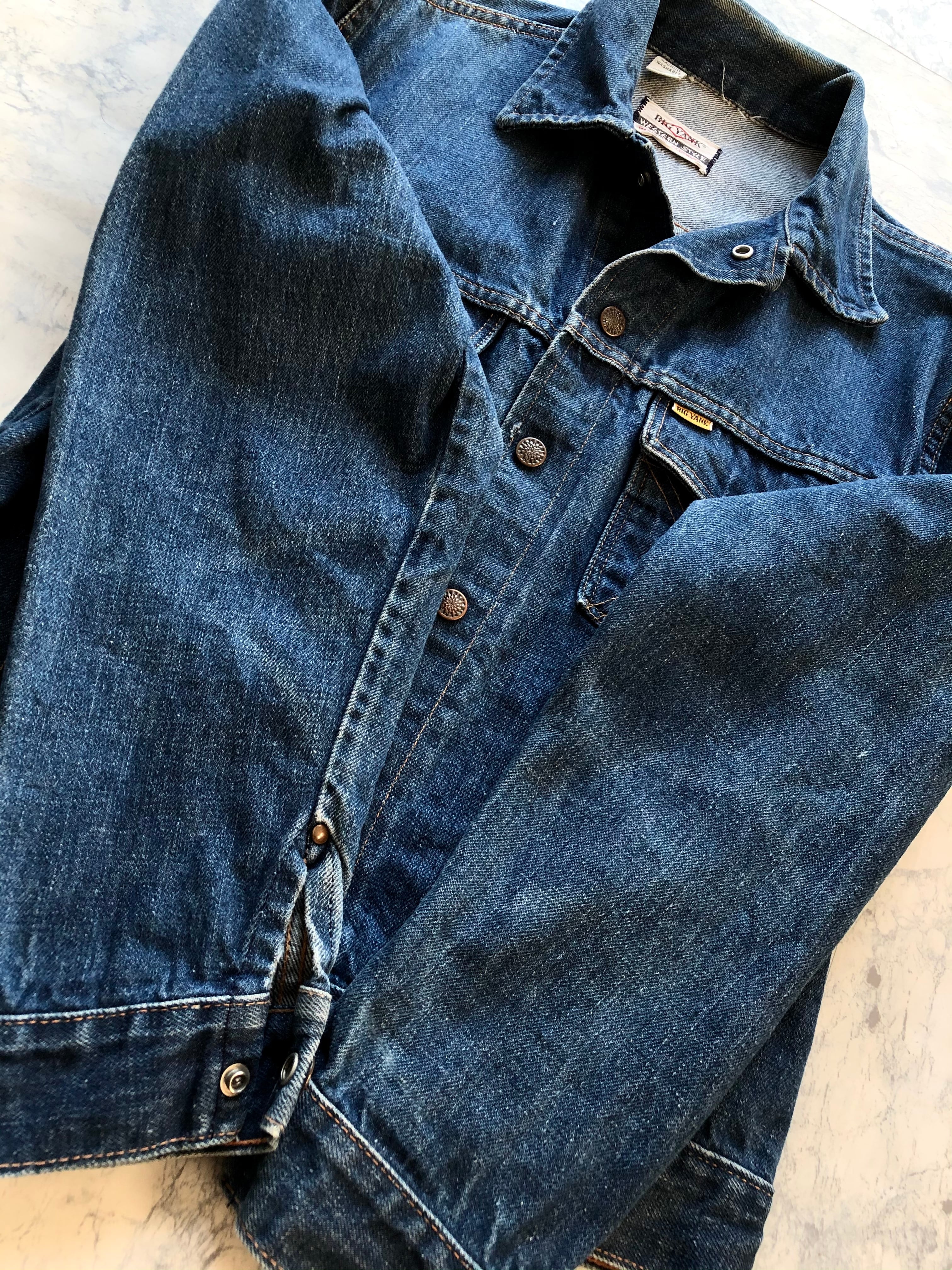 70s BIGYANK DENIM JACKET 3rd TRUCKER OLD VINTAGE 70s BIGYANK DENIM JACKET 3rd TRUCKER OLD VINTAGE