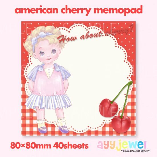 メモパッド 40.american cherry