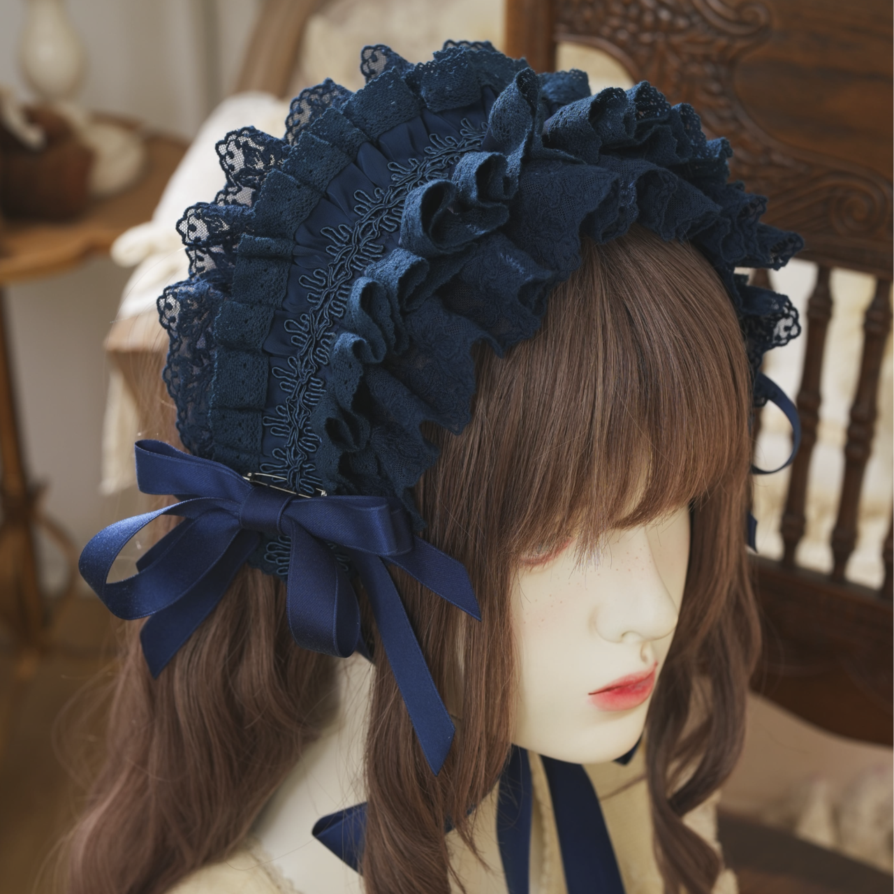 星箱worksリリアンヌ姉妹ショート丈Mサイズ サックス・ヘッドドレスサックス リリアンヌ姉妹 ビビッドカラーヘッドドレス | HoshibakoWorks