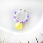 candy cuff【SV】lemon yellow×カルセドニー