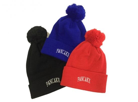 ARCH LOGO POMPOM BEANIE /  PANCAKE