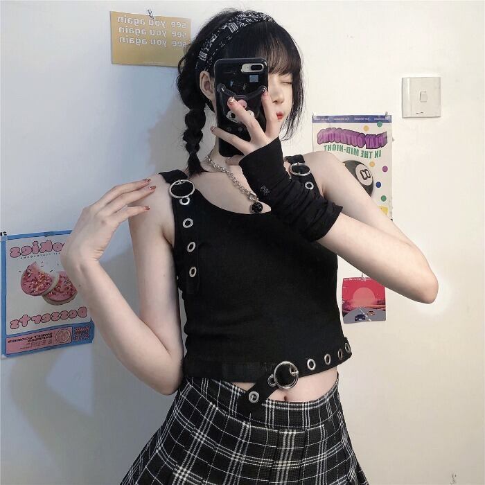 サマーカジュアルスタイルクロップトップ トップス ストリート 夏物 ケッペル14500135580